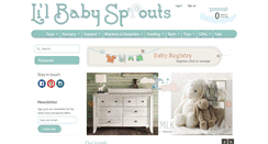 Desktop Screenshot of lilbabysprouts.com